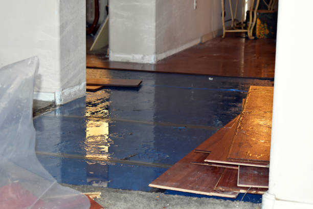 Professional Water Damage Restoration technician working in Riverton, WY